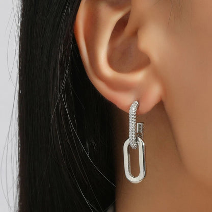 Geometric Paperclip Earrings