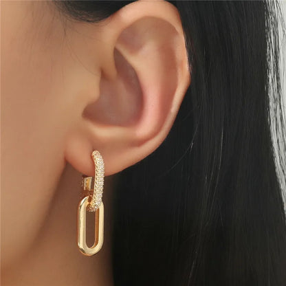 Geometric Paperclip Earrings