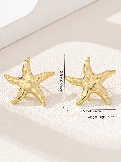 Stellar Starfish Stud Earring